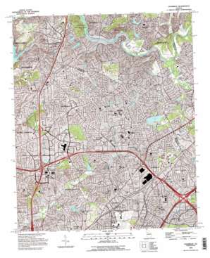 Chamblee USGS topographic map 33084h3