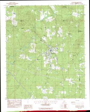 Goodwater topo map