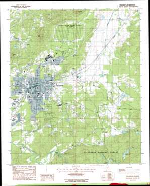 Talladega USGS topographic map 33086d1