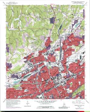 Birmingham North USGS topographic map 33086e7
