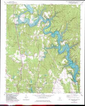 Lake Tuscaloosa South topo map