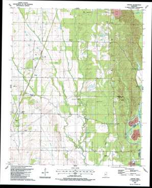 Strong USGS topographic map 33088f5