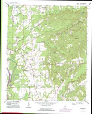 Amory Sw topo map