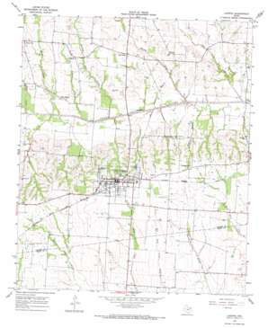 Ladonia USGS topographic map 33095d8