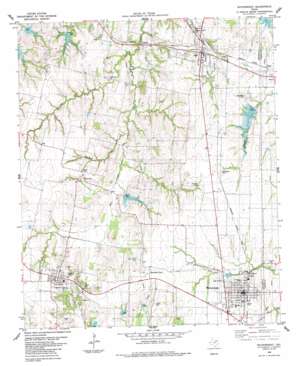 Whitewright USGS topographic map 33096e4