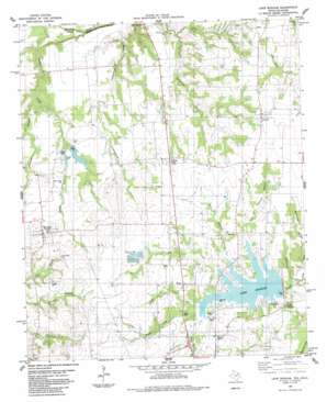 Lake Bonham USGS topographic map 33096f2