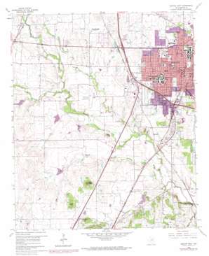 Denton West USGS topographic map 33097b2