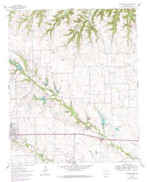 Muenster East USGS topographic map 33097f3