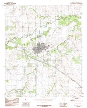 Henrietta USGS topographic map 33098g2