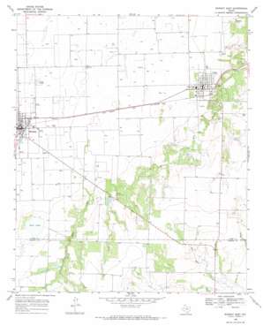 Munday East topo map