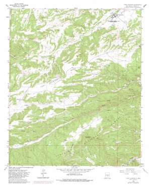 Fort Stanton USGS topographic map 33105d5