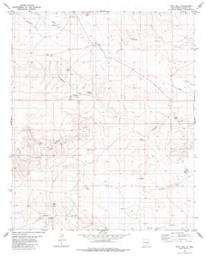 Huff Hill topo map