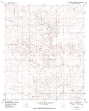 Juan Largo Canyon East USGS topographic map 33105h1