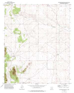 Chupadero Mountain USGS topographic map 33105h5