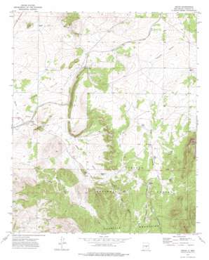Ancho USGS topographic map 33105h6