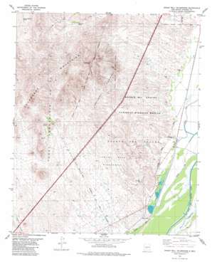 Indian Well Wilderness topo map