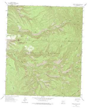 Bonner Canyon topo map