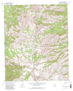 Fritz Canyon topo map