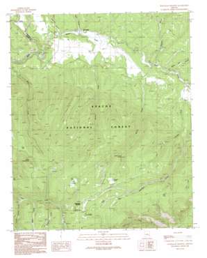 Hannagan Meadow USGS topographic map 33109f3