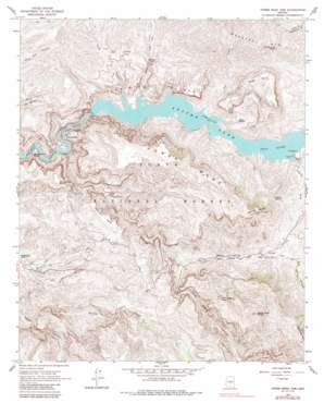 Horse Mesa Dam topo map