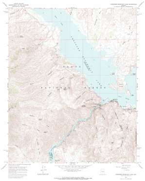 Theodore Roosevelt Dam USGS topographic map 33111f2