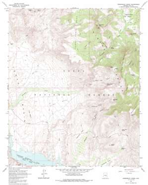Greenback Creek topo map