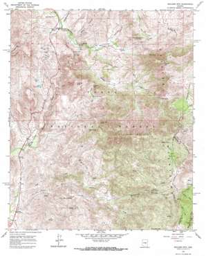 Boulder Mountain topo map