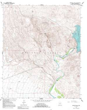 Bartlett Dam USGS topographic map 33111g6