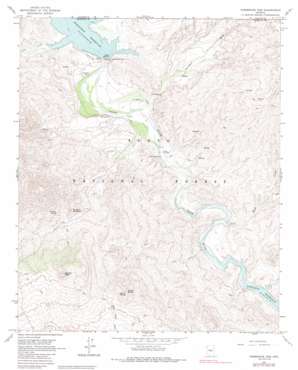 Horseshoe Dam topo map