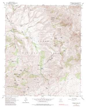 Humboldt Mountain topo map