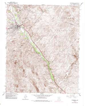 Wickenburg USGS topographic map 33112h6