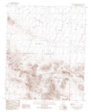 Palomas Mountains NW USGS topographic map 33113b6