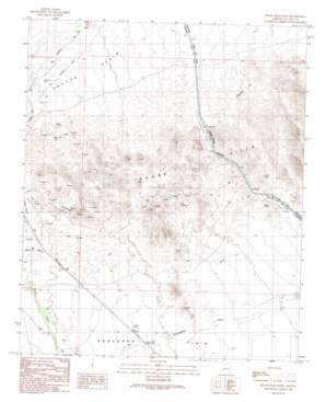 Bouse Hills West topo map