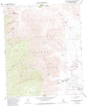 Borrego Palm Canyon USGS topographic map 33116c4