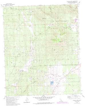 Cahuilla Mountain USGS topographic map 33116e7