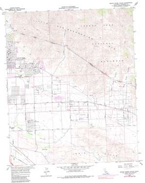Seven Palms Valley topo map