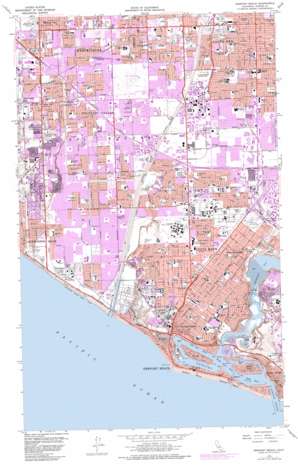 Newport Beach USGS topographic map 33117f8