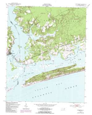 Swansboro USGS topographic map 34077f1