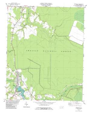 Maysville USGS topographic map 34077h2
