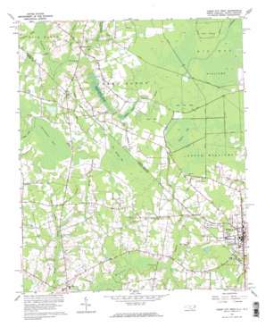 Tabor City West topo map