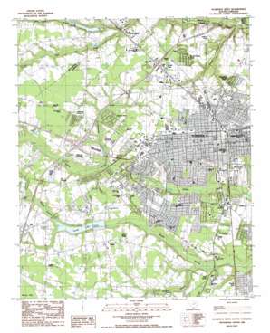 Florence West topo map