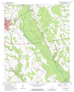 Bishopville East topo map
