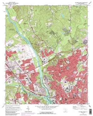 Columbia North USGS topographic map 34081a1
