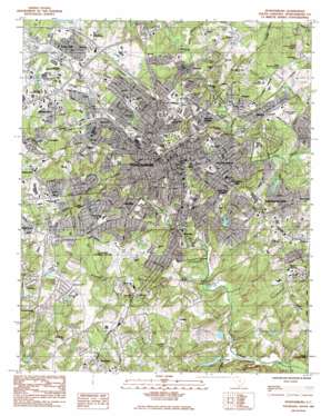 Spartanburg USGS topographic map 34081h8