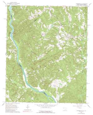 Lowndesville topo map