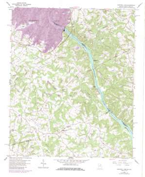 Hartwell Dam USGS topographic map 34082c7