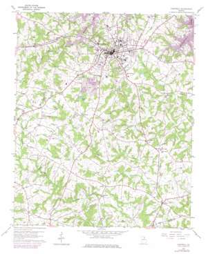 Hartwell topo map