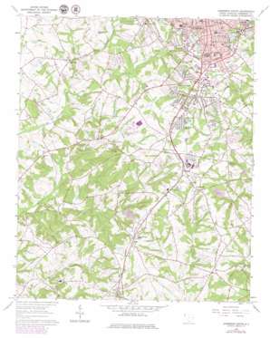 Anderson South topo map
