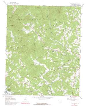 Holly Springs topo map