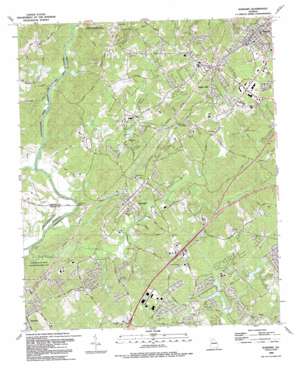 Cartersville USGS topographic map 34084a1
